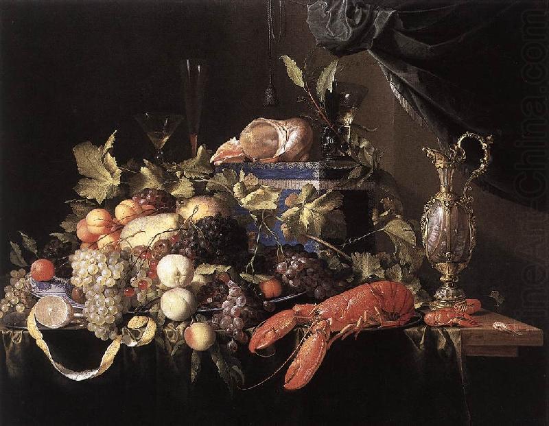 HEEM, Jan Davidsz. de Still-Life with Fruit and Lobster sg china oil painting image
